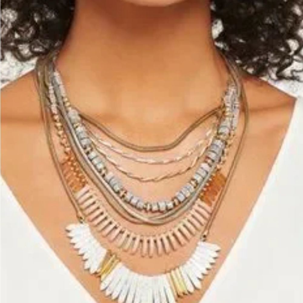 Stella & Dot Ezra Layered Statement Necklace